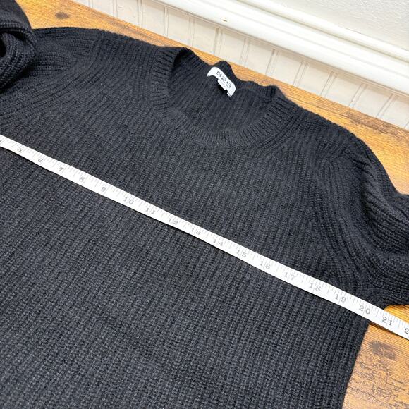 525 America Size M Sweater Emma Cashmere Ribbed Crewneck Shaker Stitch Old Money - Picture 12 of 13